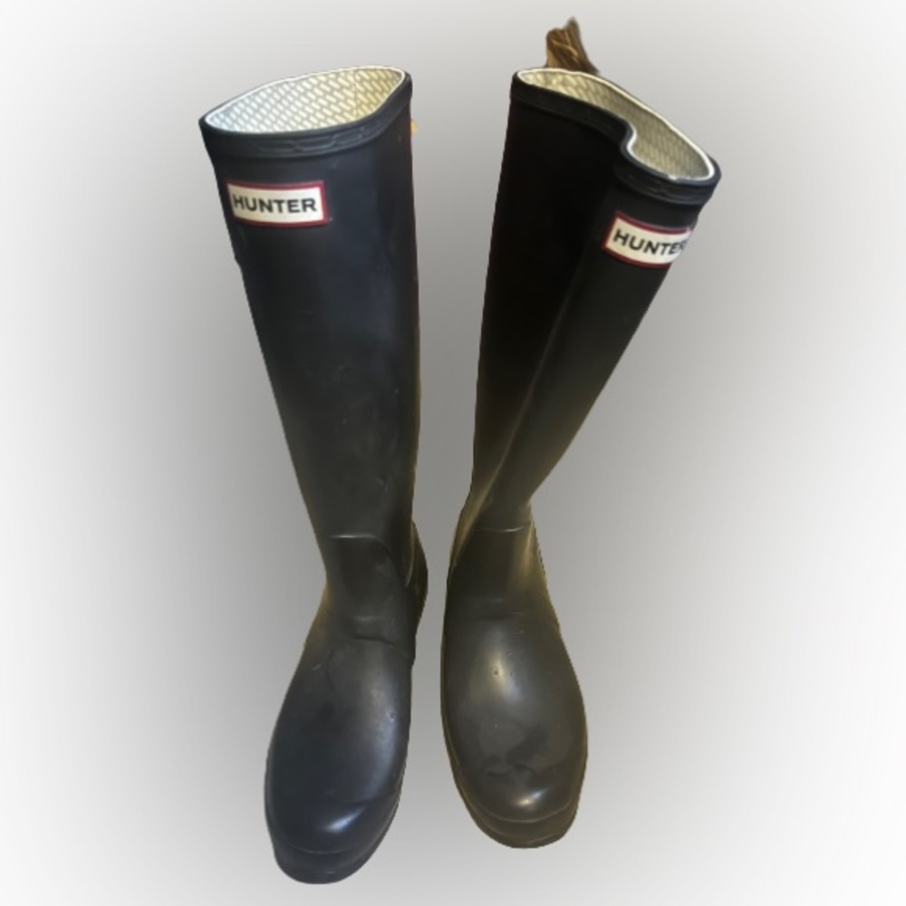 Talk black Hunter womens rain boots